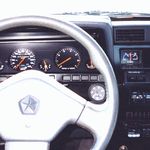 The dashboard after installing the mechanical oil pressure gauge