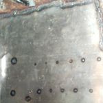 New drivers side floorpan metal welded in