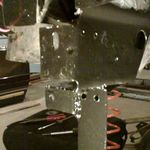 New core support bracket welded to frame rail