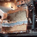 Drivers side removed and rail stripped